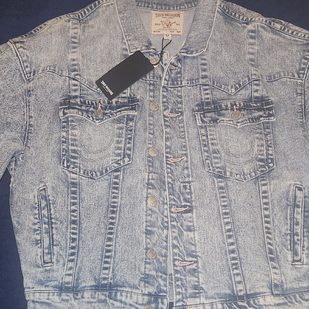 True Religion Light Blue Jean Jacket